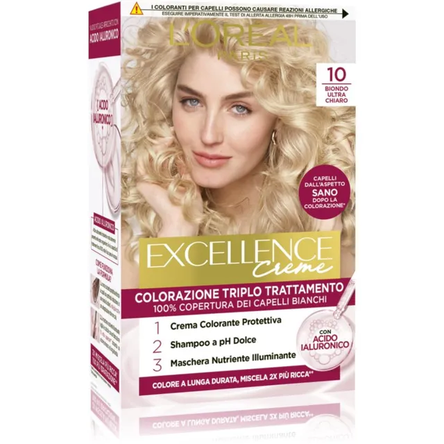 L’Oréal Paris Excellence Creme Juuksevärv varjund 10 Biondo Ultra Chiaro 1 tk
