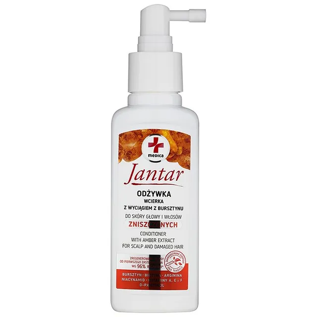 Ideepharm Medica Jantar Taastav pihustatav palsam kahjustatud juustele 100 ml