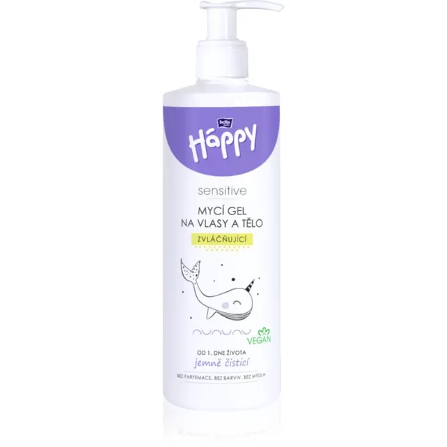 BELLA Baby Happy Sensitive Pesemisgeel kehale ja juustele lastele 400 ml