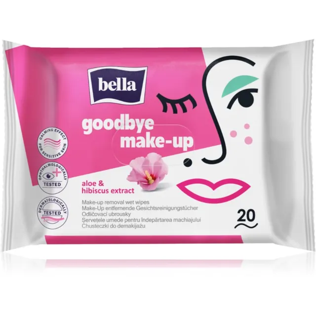 BELLA Make Up Aloe Vera Meigieemaldussalvrätikud 20 tk