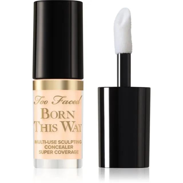 Too Faced Born This Way Super Coverage Multi-Use Concealer Travel Size Kauapüsiv peitekreem täielikuks katvuseks varjund Snow 2 ml