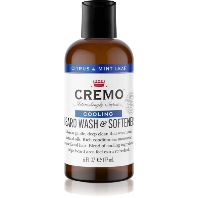Cremo 2 in 1 Beard Wash & Softener Habemešampoon meestele Citrus & Mint Leaf 177 ml