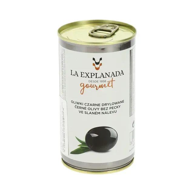 Mustad kivideta oliivid, EXPLANADA GOURMET, 370 ml