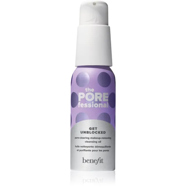 Benefit The POREfessional Get Unblocked Mini Puhastusõli meigi eemaldamiseks nahka ühtlustava ja poore minimeeriva toimega 45 ml