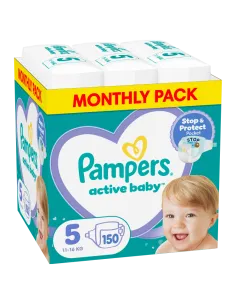 Pampers Active Baby Mähkmed, Suurus 5, 150 Mähet