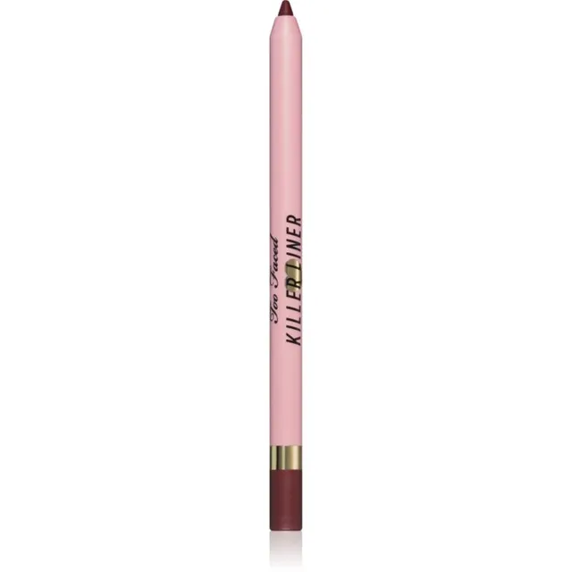 Too Faced Killer Liner 36 Hour Waterproof Gel Eyeliner Pencil Veekindel geel-silmalainer pikaajalise mõjuga varjund Chocolate 1,2 g
