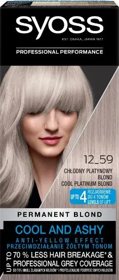 Syoss Color 12-59 JAHE PLAATINABLOND