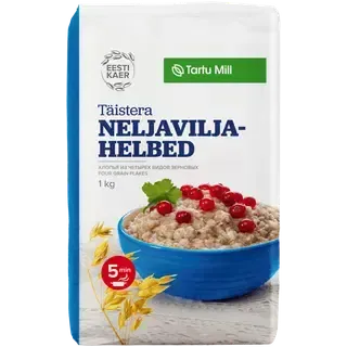 Täistera neljaviljahelbed, TARTU MILL, 1 kg
