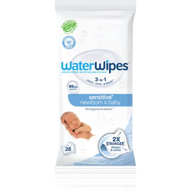 WaterWipes Water Wipes Baby Wipes Õrnad niisked salvrätikud beebile 28 tk