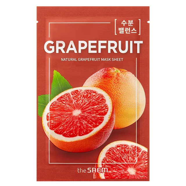 THE SAEM Natural Grapefruit Sheet Mask 21ml