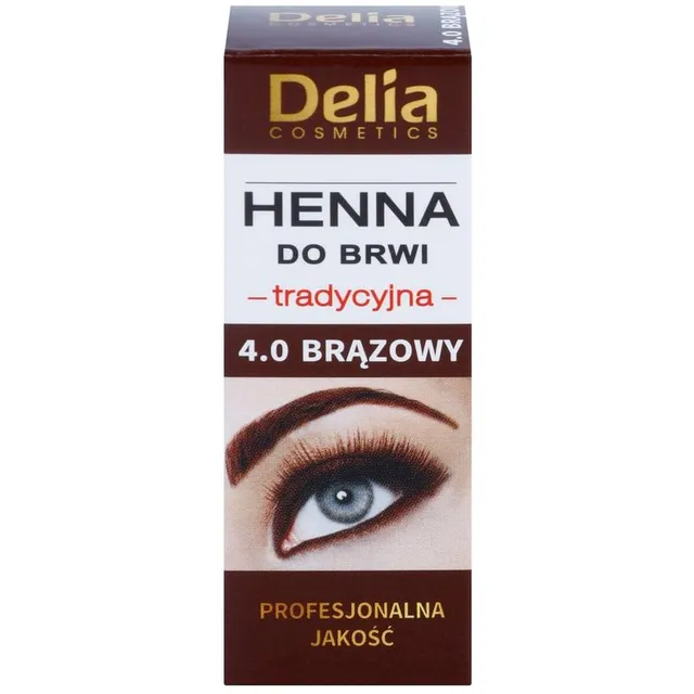 Delia Cosmetics Henna Kulmuvärv varjund 4.0 Brown 2 g + 2 ml