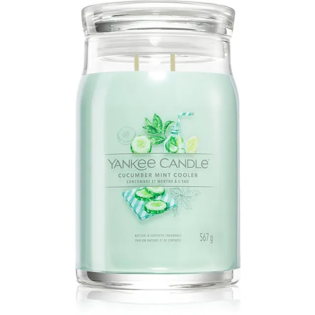 Yankee Candle Cucumber Mint Cooler lõhnaküünal Signature 567 g