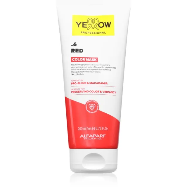 Yellow Professional Color Mask Kinnistav värvimask varjund .6 Red 200 ml