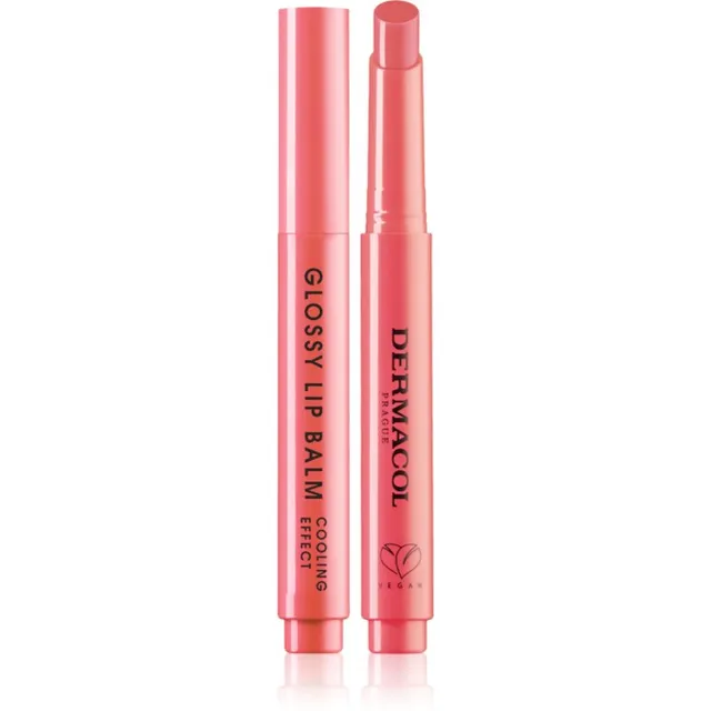 Dermacol Beauty Stick Glossy Lip Balm Toitev huuleläige jahutava toimega lõhnatooted 05 Strawberry 2.2 g
