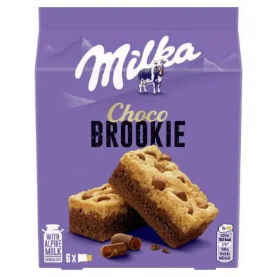 Brownie šokolaaditükkidega Milka Brookie 132g