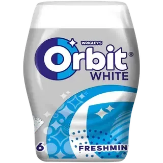 Närimiskumm Freshmint, ORBIT WHITE, 64 g