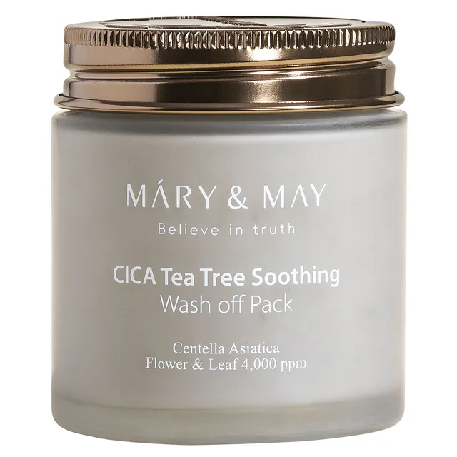 MARY & MAY Vegan Cica Tea Tree Soothing Wash Of Pack 125g