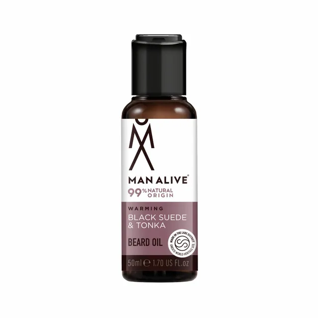 Man Alive Beard Oil Black Suede & Tonka