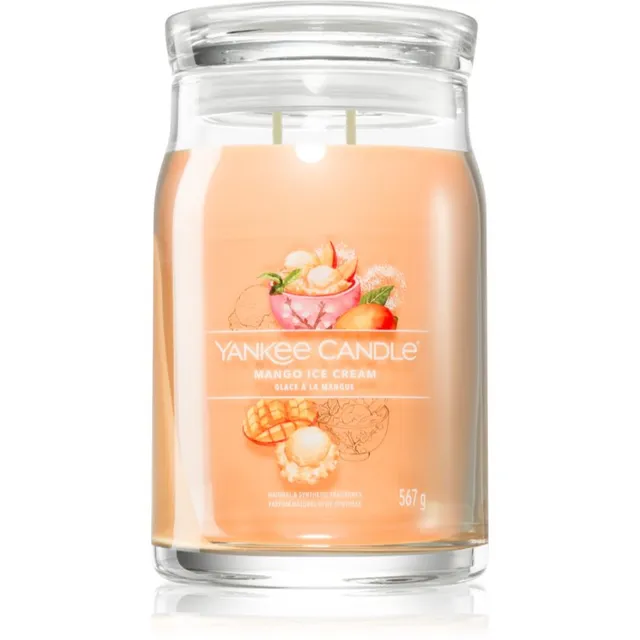 Yankee Candle Mango Ice Cream lõhnaküünal signatuur 567 g