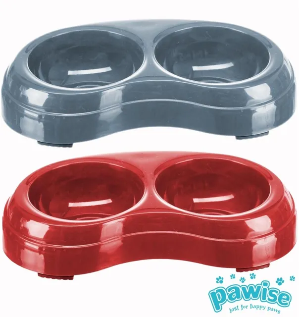Kaheosaline kauss lemmikloomale Pet Double Bowl (Pawise)