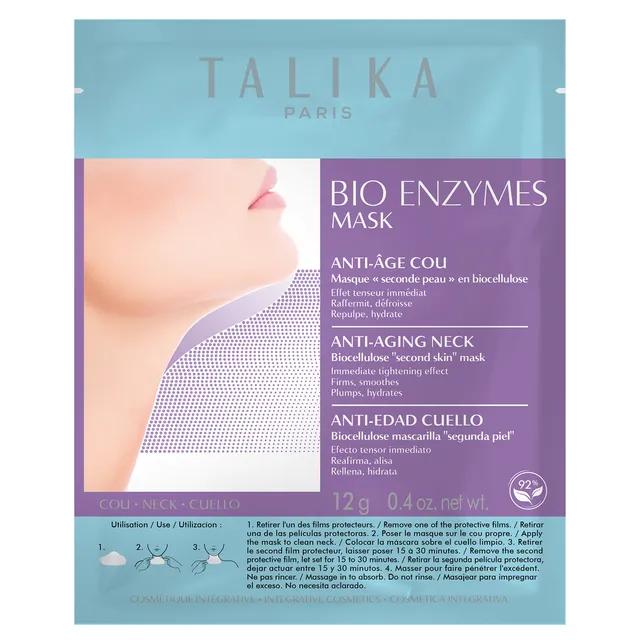 TALIKA Bio Enzymes Anti-Aging Neck Sheet Mask 12g