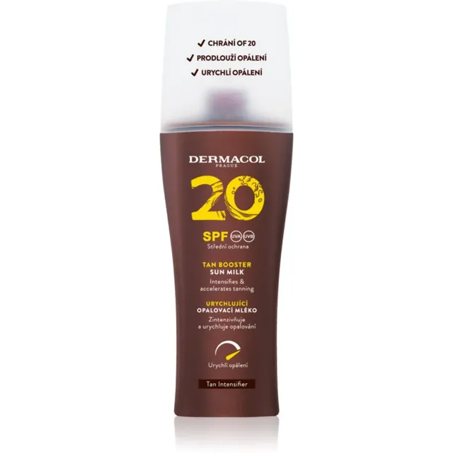 Dermacol Sun Tan Booster Kaitsev ja päevitamist kiirendav päikesekreem SPF 20 200 ml