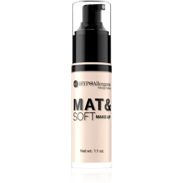 Bell Hypoallergenic Mat&Soft Kerge matistav jumestuskreem varjund 00 Alabaster 30 ml