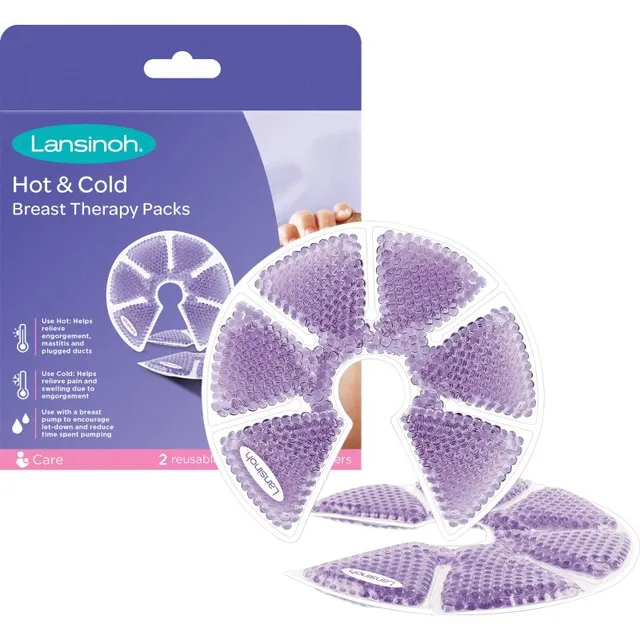 Lansinoh Hot & Cold Breast Therapy Packs Geelipadjad rindade jaoks 2 tk