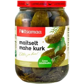 Maitselt mahe kurk, PÕLTSAMAA, neto 360g