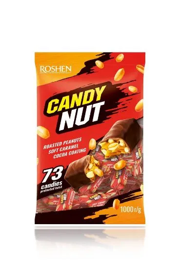 Roshen kommid Candy Nut shokolaadi, karamelli-maapähkli 1kg