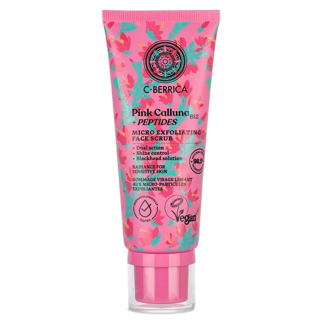 NATURA SIBERICA C-Berrica Pink Calluna Micro Exfoliating Face Scrub 100ml