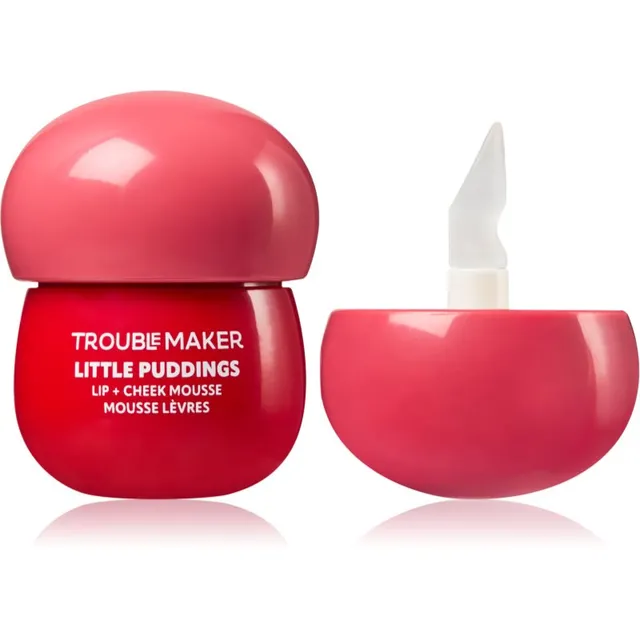 Trouble Maker Little Pudding Lip + Cheek Mousse Mitmeotstarbeline huulte- ja näomeik varjund Bunny Baby Pink 5 g
