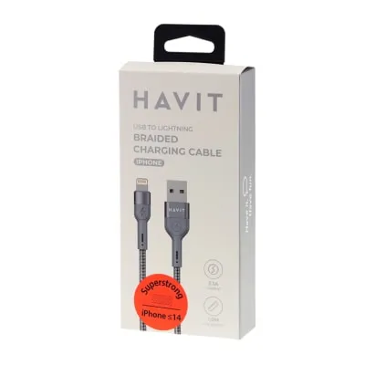 Kaabel A-L punutud 1m Havit CB670