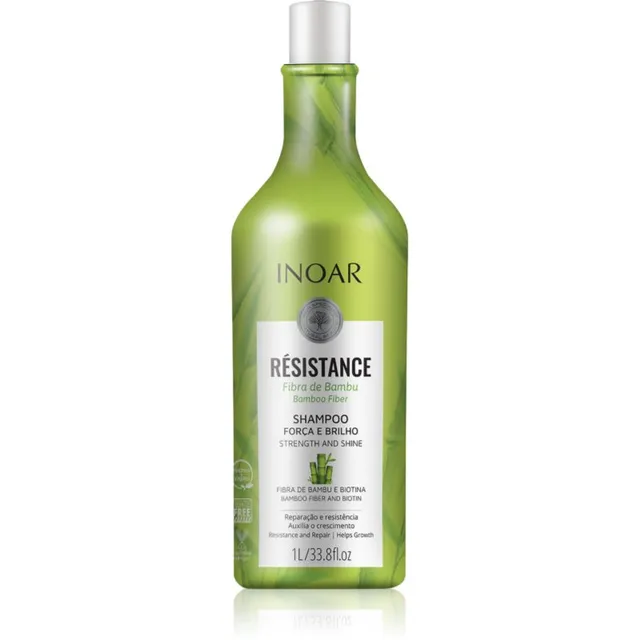 INOAR Résistance Bambu Šampoon habrastele stressis juustele 1000 ml