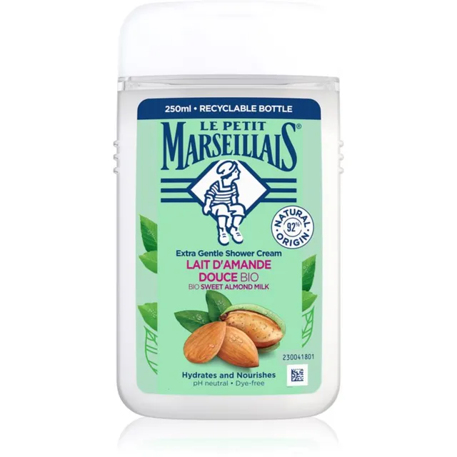 Le Petit Marseillais Sweet Almond Milk BIO Kreemjas dušigeel 250 ml