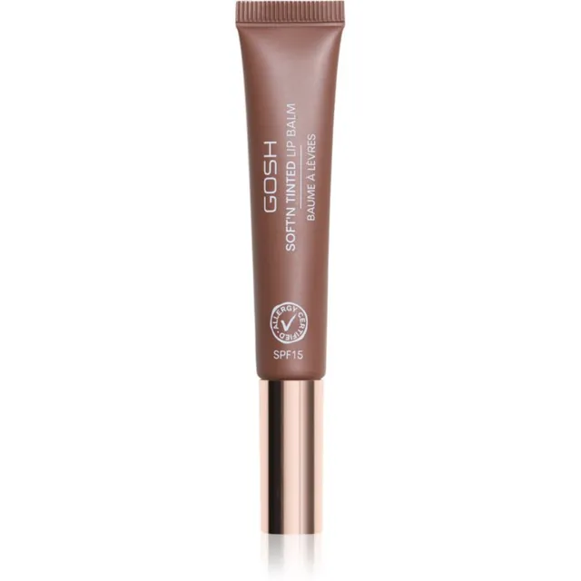 GOSH COPENHAGEN Soft`n Tinted Toonitud huulepalsam SPF 15 varjund 010 Espresso Martini 8 ml