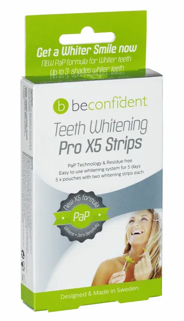 Beconfident® Teeth Whitening Pro X5 Strips,  (PAP) 5 days hammaste valgendamisribad