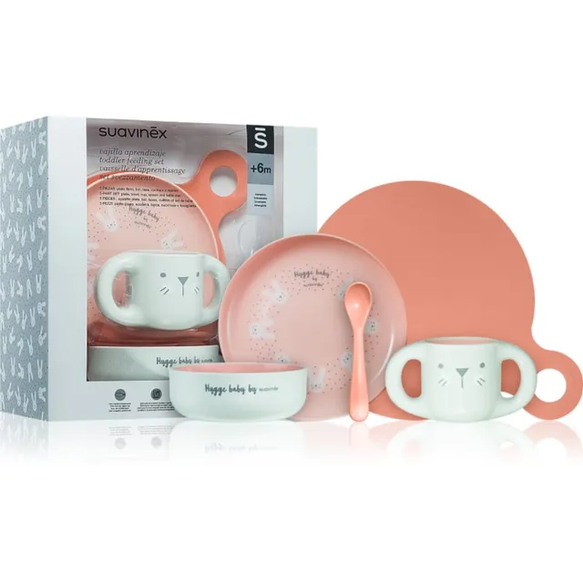 Suavinex Hygge Toddler Feeding Set söögiriistade komplekt lastele 6 m+ Pink