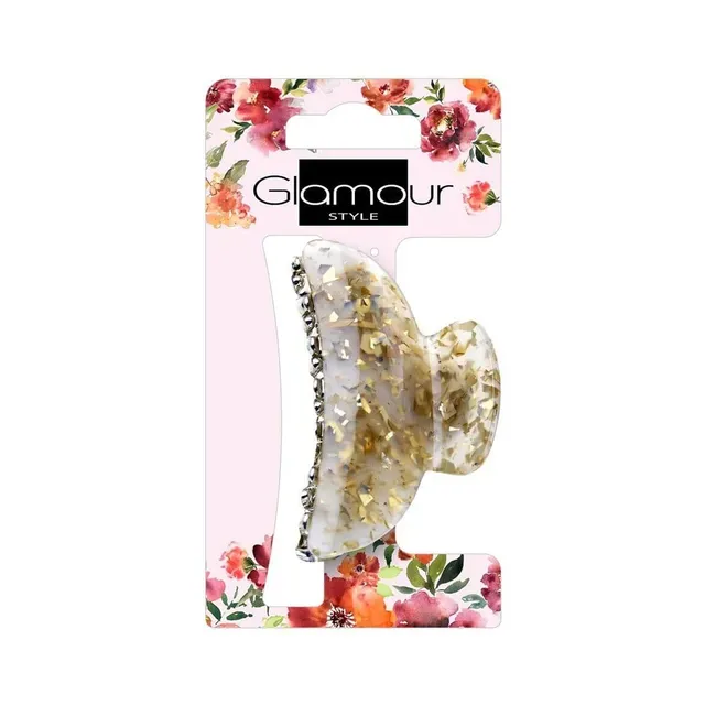 Juukseklamber, kuldsete lisanditega, GLAMOUR, 1tk