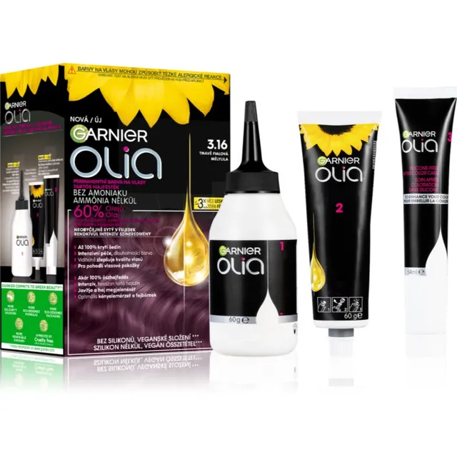 Garnier Olia Big Kit Püsijuuksevärv varjund 3.16 Deep Violet