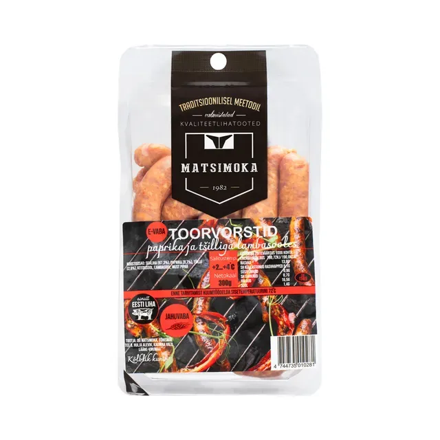 Toorvorstid paprika ja tšilliga E-Vaba, MATSIMOKA, 300 g