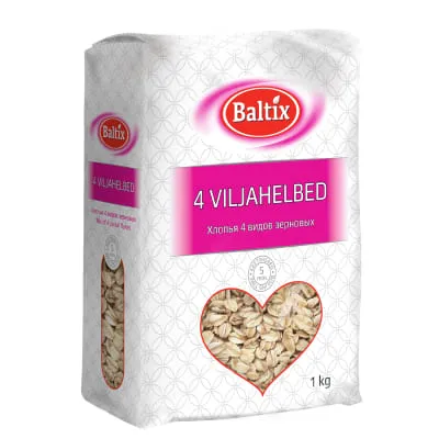 Neljaviljahelbed Baltix 1kg