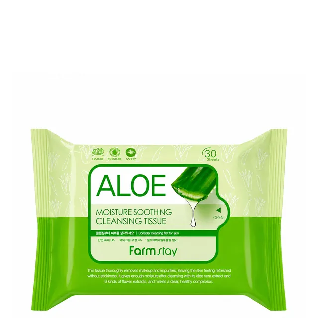 FARM STAY Aloe Moisture Soothing Cleansing Tissue 30pcs