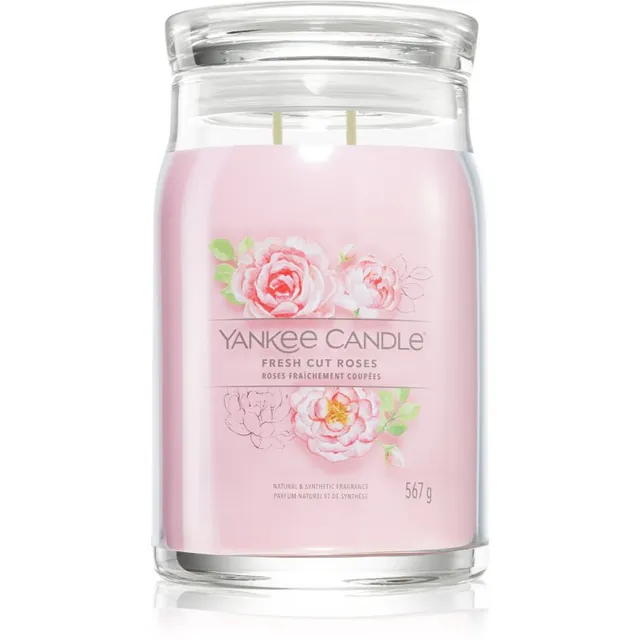 Yankee Candle Fresh Cut Roses lõhnaküünal Signature 567 g