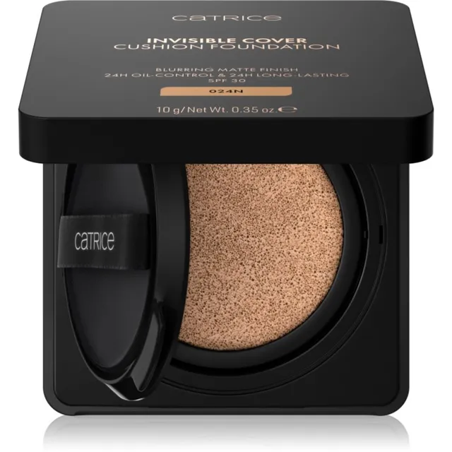 Catrice Invisible Cover Cushion Foundation Matt jumestuskreem käsnas SPF 30 varjund C027C 10 g