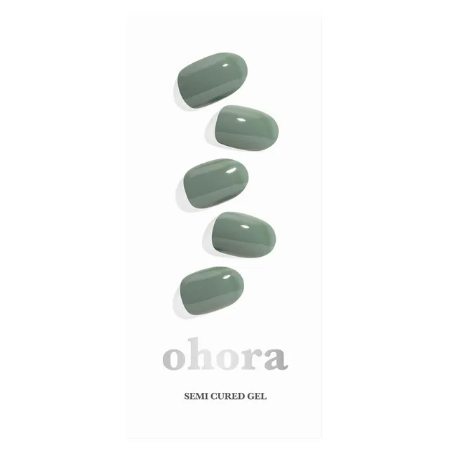 OHORA Semi Cured Gel Nail Strips N Cream Leaf 30pcs