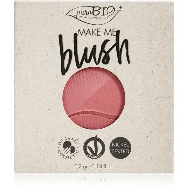 puroBIO Cosmetics Long-lasting Blush Refill Kauakestev põsepuna täitepakend 5.2 g