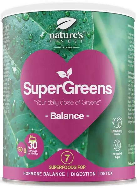 Tasakaalustav supertoidusegu SuperGreens BALANCE, ökoloogiline
