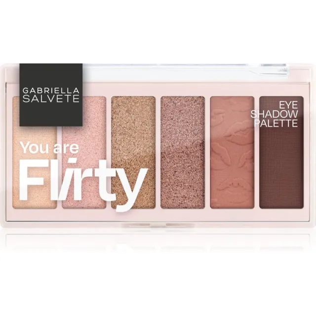 Gabriella Salvete Eyeshadow 6 Shades Palette Lauvärvipalett varjund You are Flirty 12 g