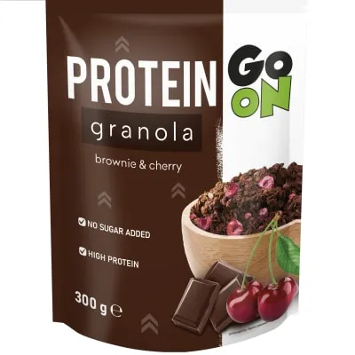 Gr.müsli brow.-kir. m.ain. Go On Protein 300g